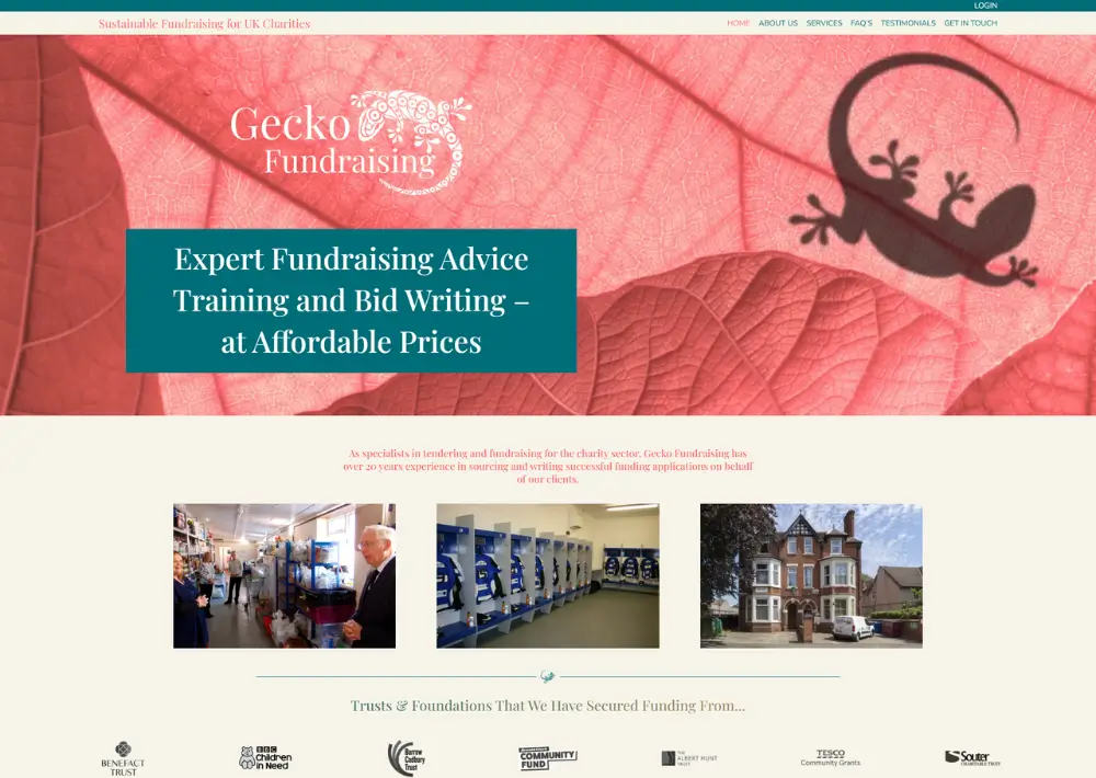 Gecko Fundraising Screenshot Gecko Fundraising Screenshot