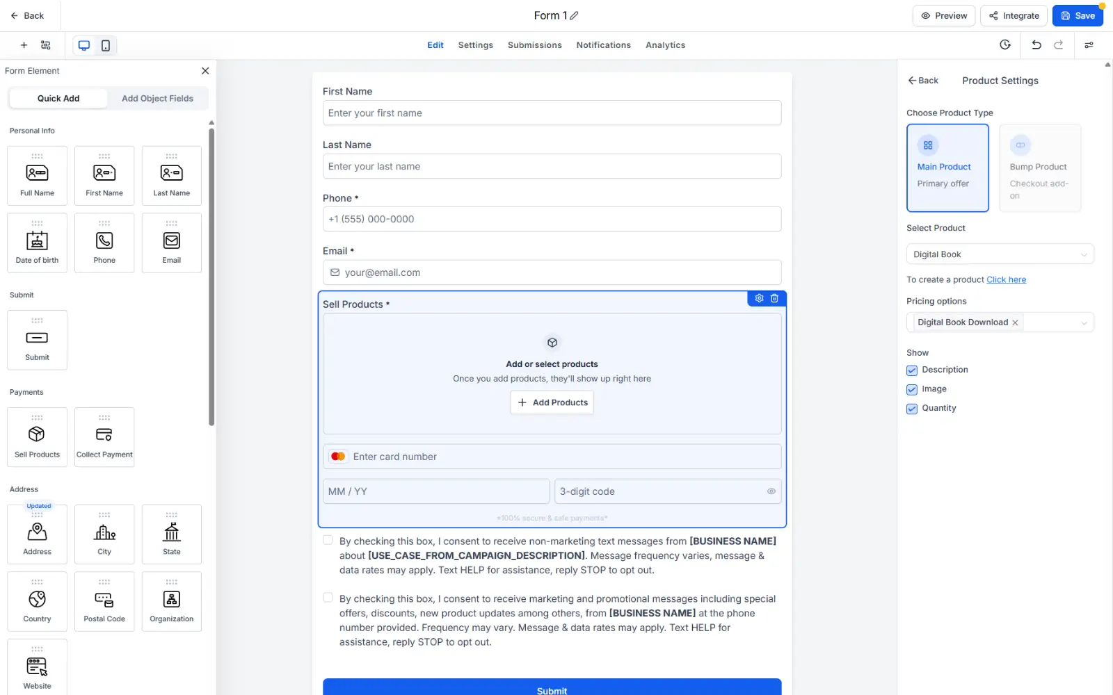 Flow add products Flow add products